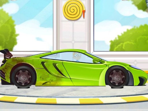 Sports Car Wash 2D Game