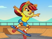 Cat Girl Skater Arcade Game