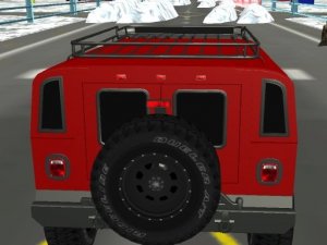 Snow Plow Jeep Driving Simulation Game
